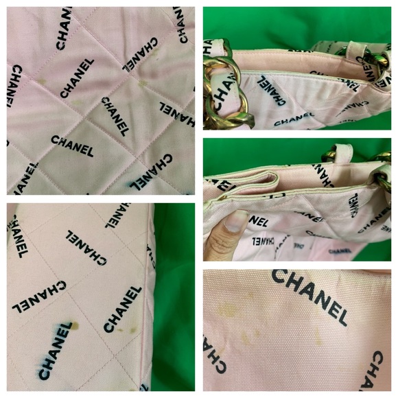 **SOLD**Authentic Chanel Pink Chain Tote - Picture 7 of 8